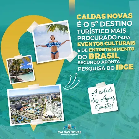 Lacqua Di Roma, Com Fogao Geladeira E Parque Aquatico 24H Caldas Novas Exterior photo